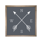 24x24 Thin Oak | Charcoal Canvas