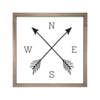 24x24 Thin Oak | White Canvas