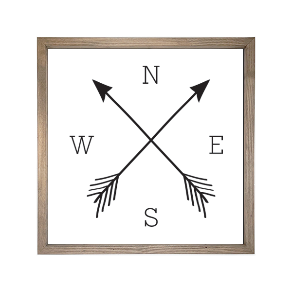 24x24 Thin Oak | White Canvas