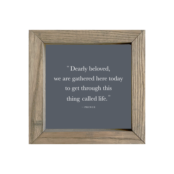 8x8 Thin Oak | Charcoal Canvas