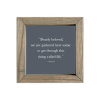 8x8 Thin Oak | Charcoal Canvas