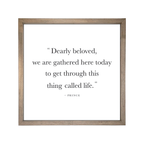 24x24 Thin Oak | White Canvas