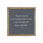 16x16 Thin Oak | Charcoal Canvas