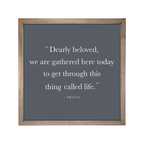 24x24 Thin Oak | Charcoal Canvas