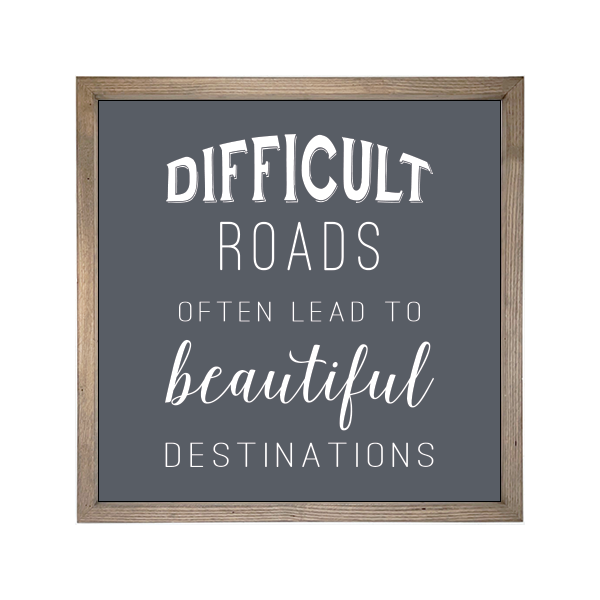 24x24 Thin Oak | Charcoal Canvas