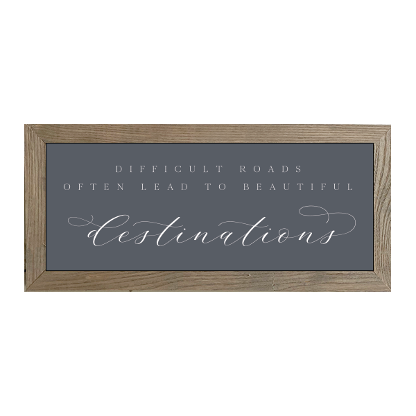 16x7 Thin Oak | Charcoal Canvas