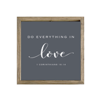 16x16 Thin Oak | Charcoal Canvas