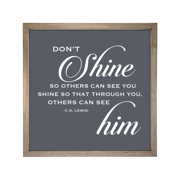 24x24 Thin Oak | Charcoal Canvas