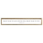 41x7 Thin Oak | White Canvas