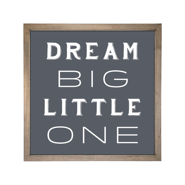 24x24 Thin Oak | Charcoal Canvas