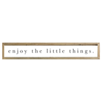 41x7 Thin Oak | White Canvas