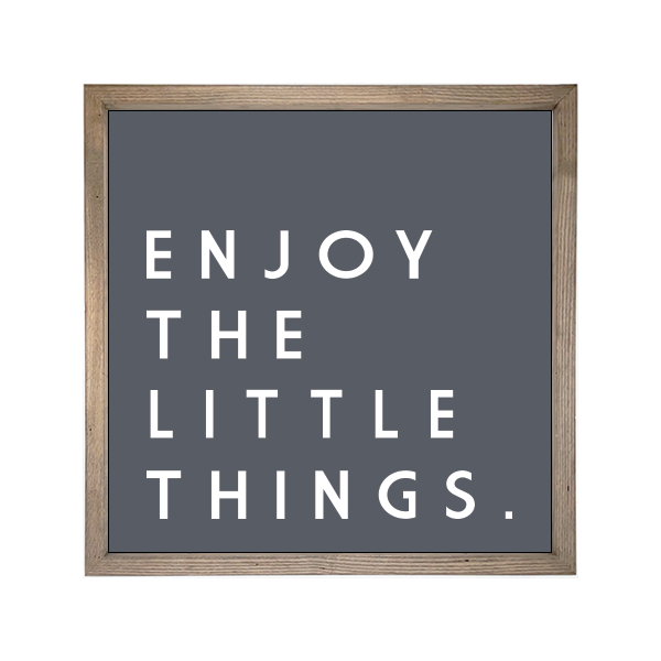 24x24 Thin Oak | Charcoal Canvas