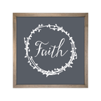 24x24 Thin Oak | Charcoal Canvas