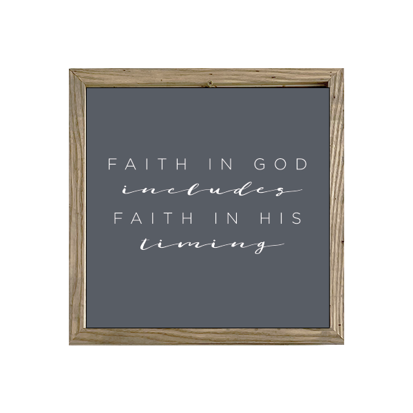 16x16 Thin Oak | Charcoal Canvas