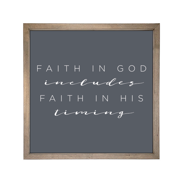 24x24 Thin Oak | Charcoal Canvas