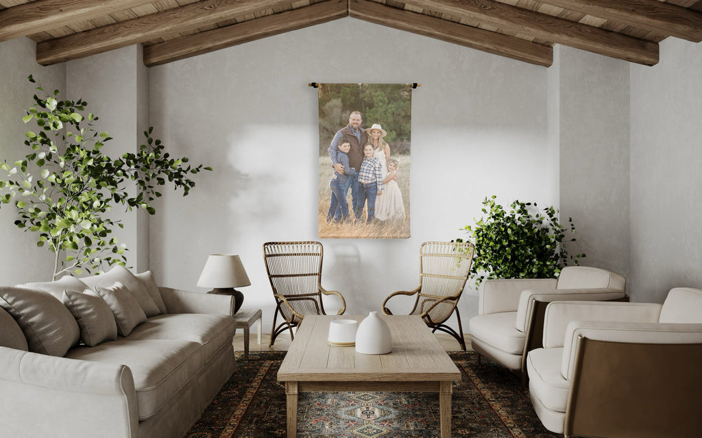 30"x40" Custom Family Photo Canvas Scrolls
