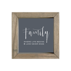 8x8 Thin Oak | Charcoal Canvas