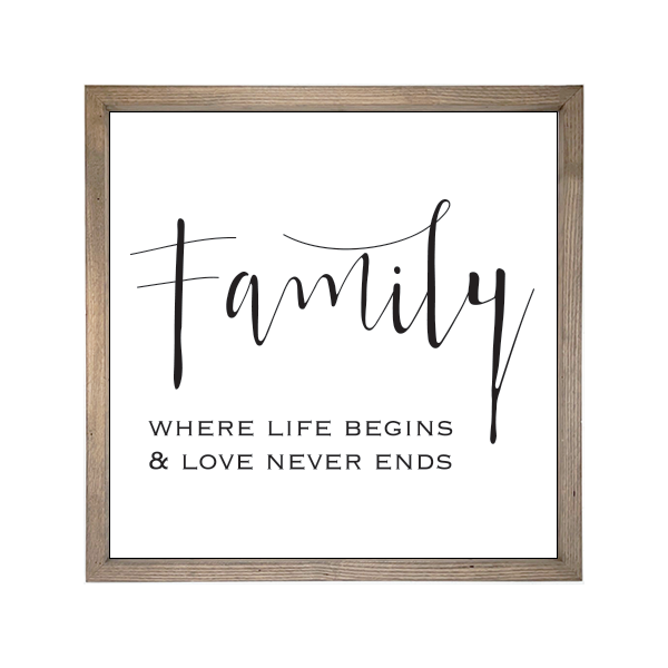 24x24 Thin Oak | White Canvas