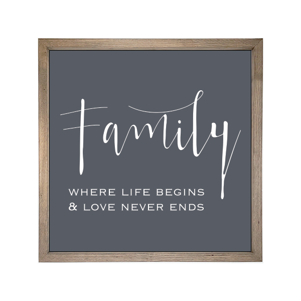 24x24 Thin Oak | Charcoal Canvas