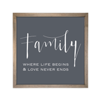 24x24 Thin Oak | Charcoal Canvas