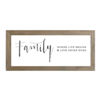 16x7 Thin Oak | White Canvas