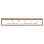 41x7 Thin Oak | White Canvas