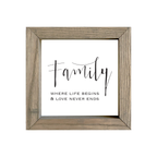 8x8 Thin Oak | White Canvas