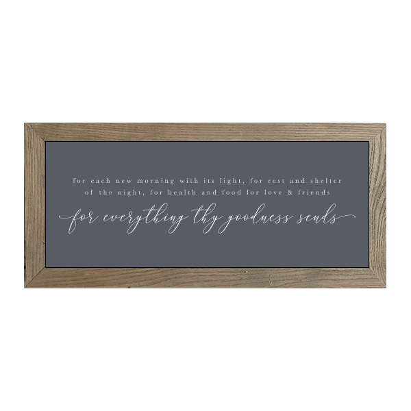 16x7 Thin Oak | Charcoal Canvas