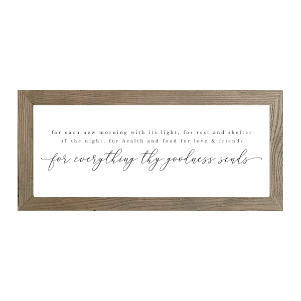 16x7 Thin Oak | White Canvas