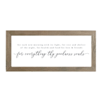 16x7 Thin Oak | White Canvas