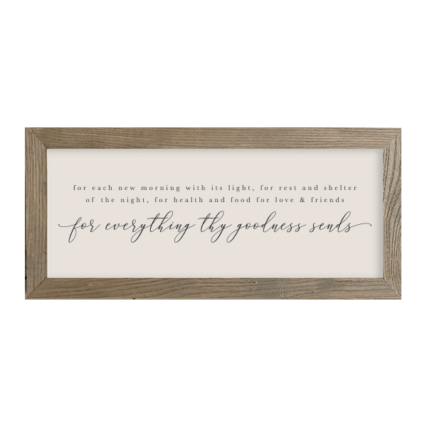 16x7 Thin Oak | Natural Canvas