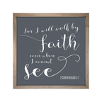 24x24 Thin Oak | Charcoal Canvas