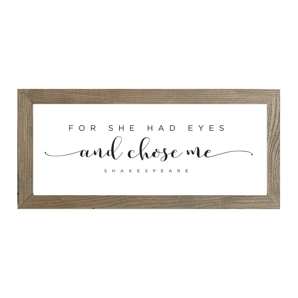 16x7 Thin Oak | White Canvas