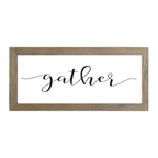 16x7 Thin Oak | White Canvas