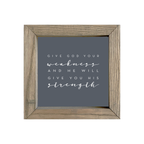 8x8 Thin Oak | Charcoal Canvas