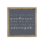 16x16 Thin Oak | Charcoal Canvas