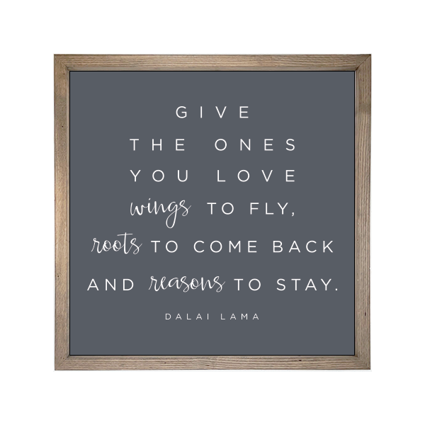 24x24 Thin Oak | Charcoal Canvas