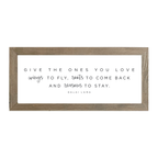 16x7 Thin Oak | White Canvas