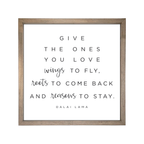 24x24 Thin Oak | White Canvas