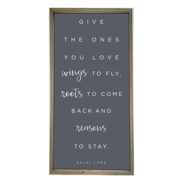 24x48 Thin Oak | Charcoal Canvas