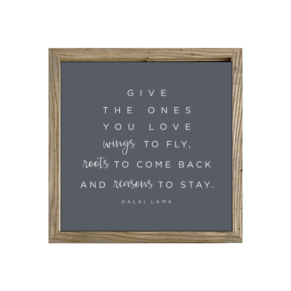 16x16 Thin Oak | Charcoal Canvas