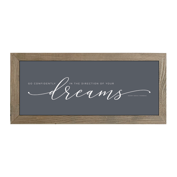 16x7 Thin Oak | Charcoal Canvas