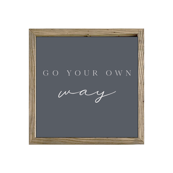 16x16 Thin Oak | Charcoal Canvas