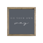 16x16 Thin Oak | Charcoal Canvas