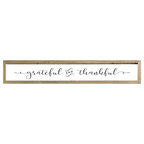 41x7 Thin Oak | White Canvas