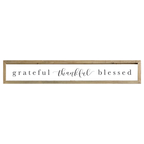 41x7 Thin Oak | White Canvas