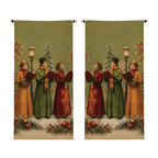 Green Carollers Scroll