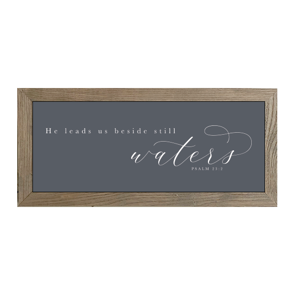 16x7 Thin Oak | Charcoal Canvas