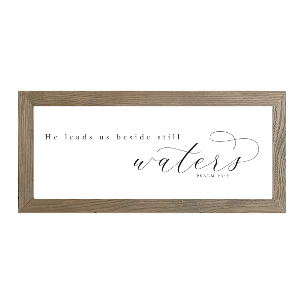 16x7 Thin Oak | White Canvas