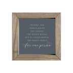 8x8 Thin Oak | Charcoal Canvas